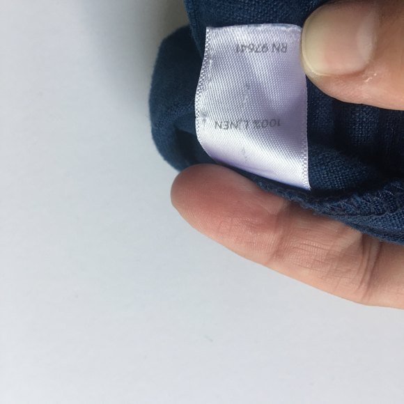 Pure Jill linen cropped pant, sz L - Picture 6 of 10